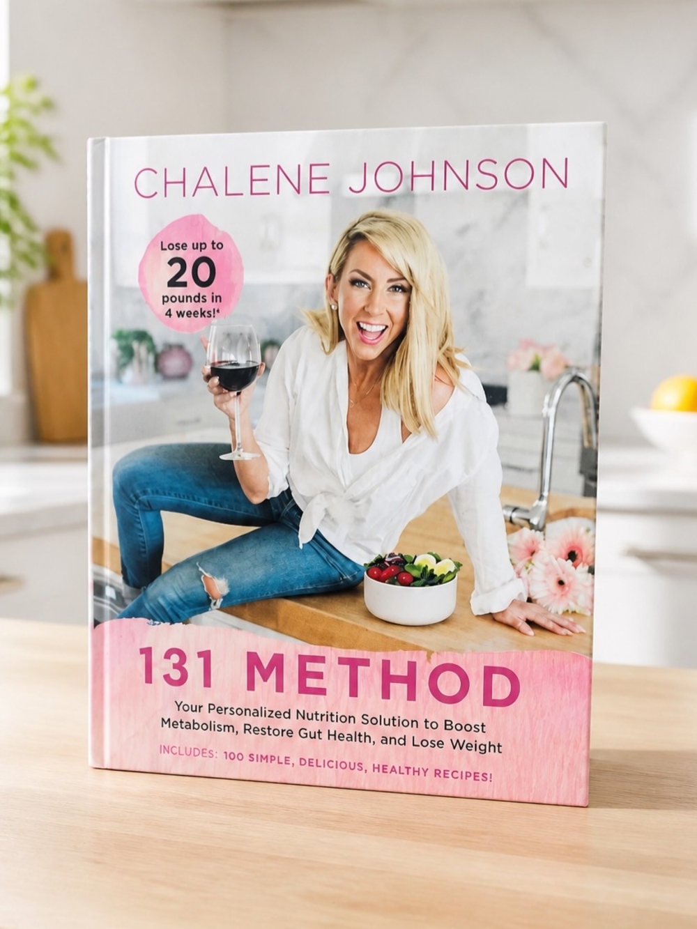 Chalene Johnson "131 Method" Cookbook - Pink & White Cover